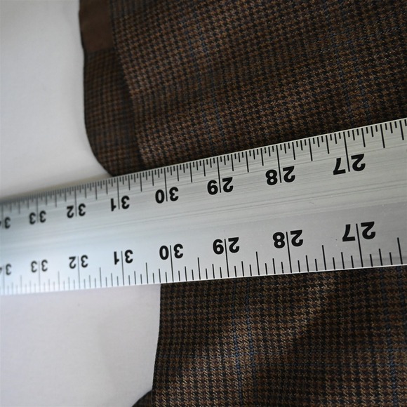 Michael Kors 42R Brown Plaid 100% Wool Mens Blazer Suit Jacket Sport Coat - Picture 11 of 16